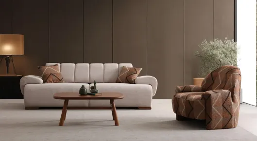 Product img 2, Truva Ahşap Ayaklı Yataklı Koltuk Takımı